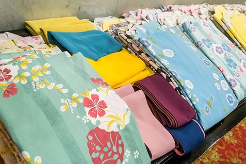 Yukata rental (requires a fee)